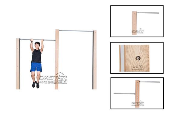 outdoor exercise equipments WPC materials based outdoor exercise machine chin up bar