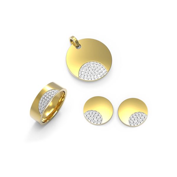 Jeux de bijoux pour hommes en or simple, ensemble de collier, ensemble de