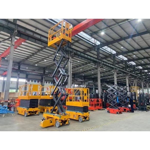 Электрическая поднимаясь воздушная рабочая платформа Scissor подъем на склад 11.9m