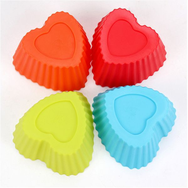 Reusable Baking Cups Mini Silicone Bake Tool Cupcake Liners Cake Decorating Tip Set