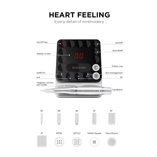 La pantalla táctil y el tatuaje magnético de Digitaces del control trabajan a máquina/equipo permanente del maquillaje