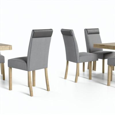 Modern Wooden Dining Armchairs with 17 Inch Seat Depth