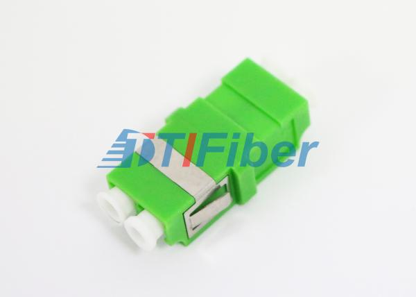 APC Duplex Fiber Female  Female Adapter With Green Color Housing , SC Shape Type