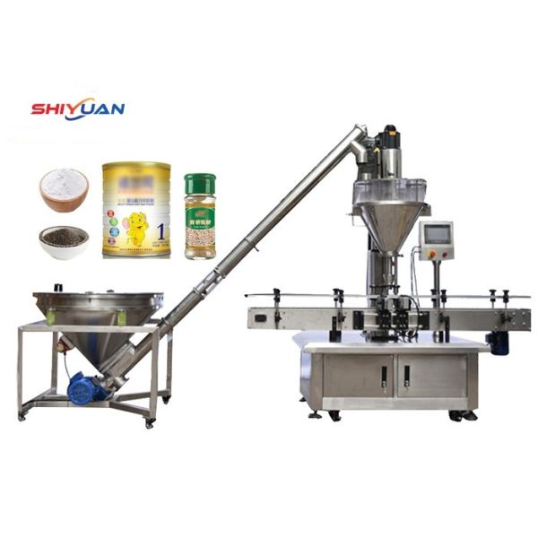 2.2KW Automatic Bottle Packing Machine Chili Pepper Spices Auger Powder Filling Packing Machine