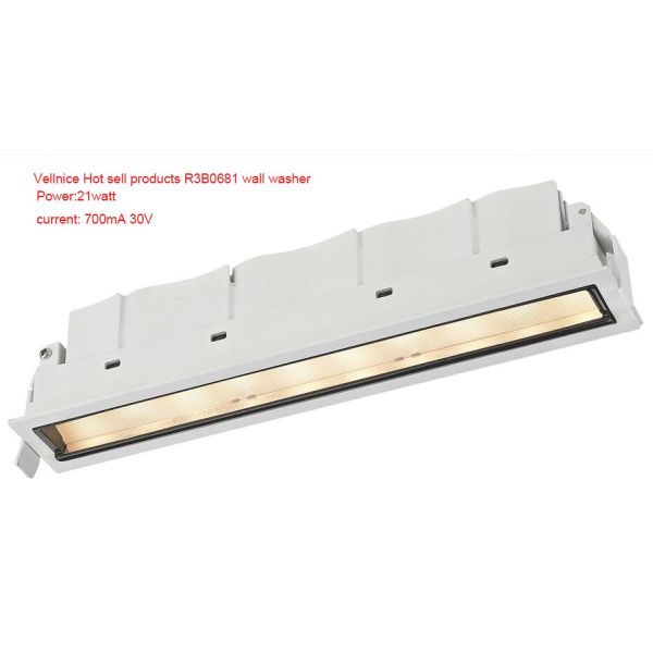 Mini 21W Indoor Rectangle Trimless LED Linear Downlight / Dimmable Project Lamp