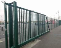 Barrière Sliding Door Mesh Iron Green Powder Coat de l'application 6ft de jardin