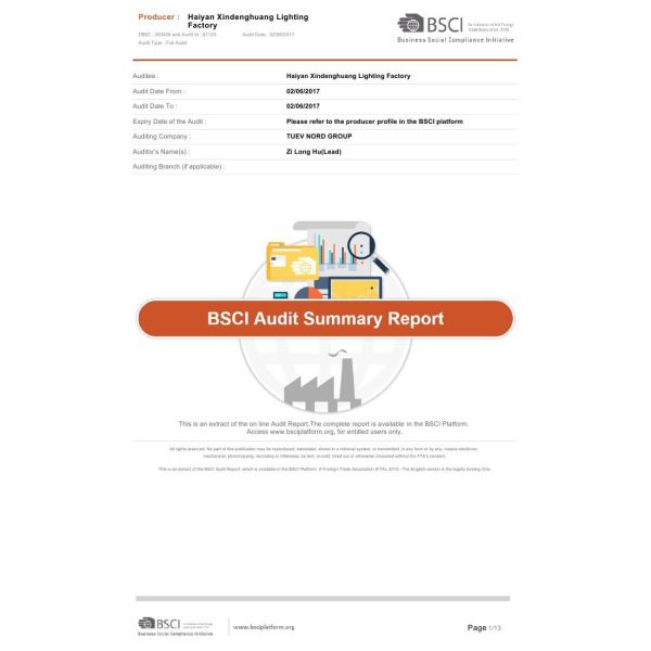 Haiyan Xindenghuang Lighting Factory