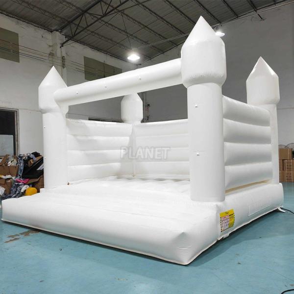 13ft Adult Inflatable Bouncy Castle PVC White Wedding Bounce House