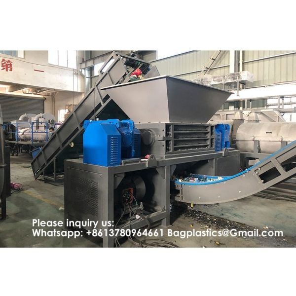 Industrial Automatic Double Shaft Shredder Machine For Plastic Alloy Scrap Metal Recycling Heavy Duty Twin Shaft Crusher Double Shaft Shredder Machine for Plastic Bucket