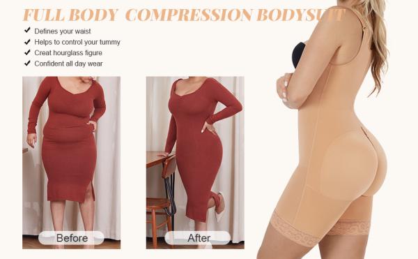 Compression Seamless High Colombian Women Shapewear Bodysuit Thigh Shaper 5XL BBL HEXIN