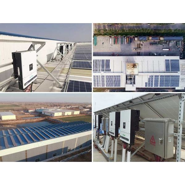 60KW Three Phase Solar And Wind Inverter Commercial Roofs 5 Years  Warranty