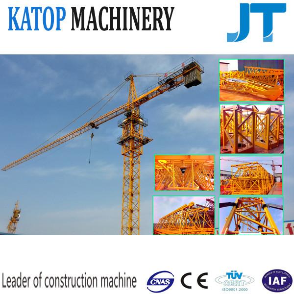 Single gyration 50m boom QTZ63-TC5010 4t load tower crane for sale