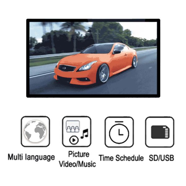 Indoor Stand Alone Double Sided Digital Signage Kiosk 55 Inch