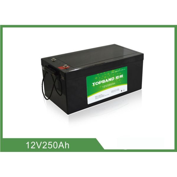 Long Lasting Reliable 12V250AH Lithium Iron Phosphate Battery , Support Series Connection