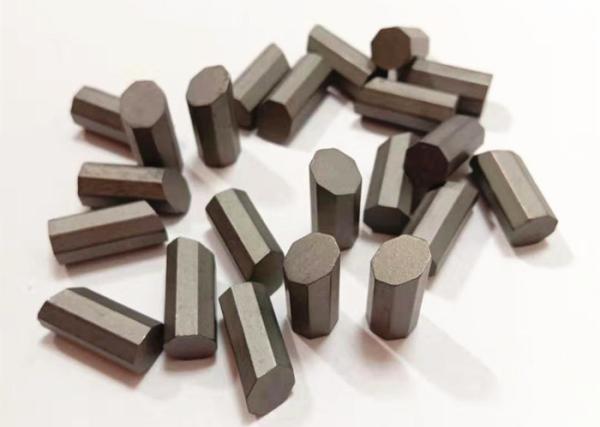 Good Toughness Tungsten Carbide Products Drill Tips For Hard Rock T110 / T107 / T105