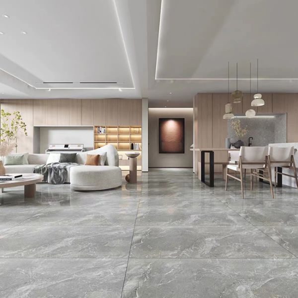 плитки пола 600*1200mm серые мраморные для плиток пола и стены Bathroom