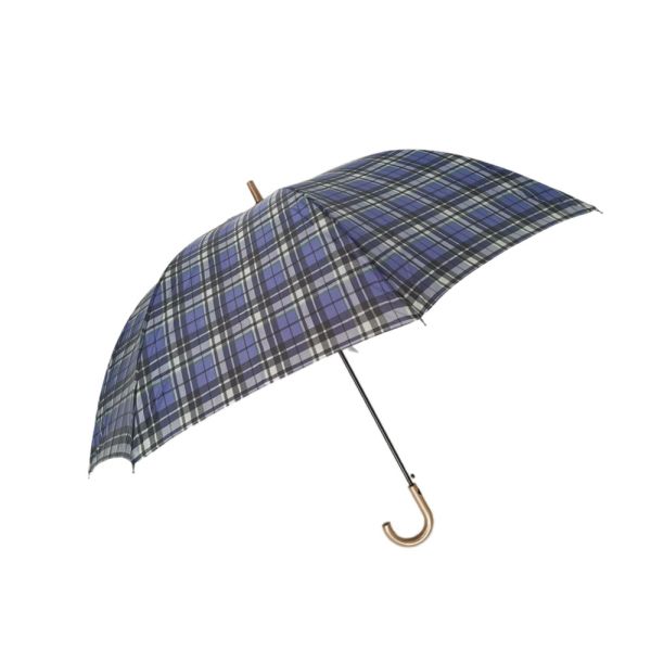 27.5 Inch Promotional Golf Umbrellas With Tartan Design And Plastic Handle
