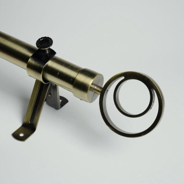 6/8 Aluminium Alloy Brass Curtain Finials For Home Decorative
