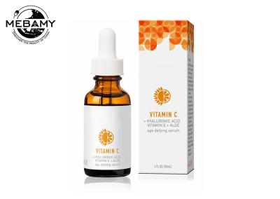 O soro orgânico da cara da vitamina C hidrata profundamente a idade que provoca com ácido hialurónico