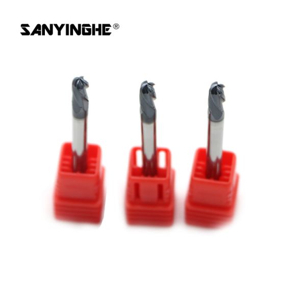 2 4 Flute Solid Carbide End Mills Ball Nose Tungsten Carbide Milling Cutter For Stainless Steel