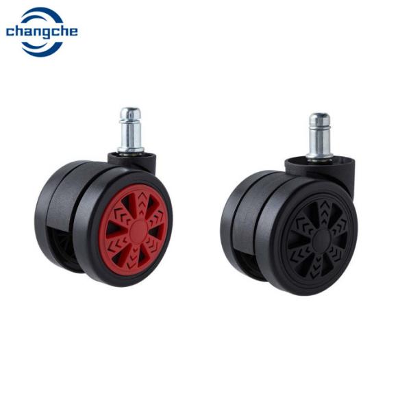 Heavy Duty Rubber Office 10mm Chair Casters Wheels For Hardwood Floor