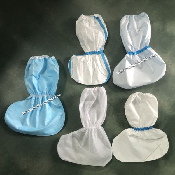 Disposable Protective Surgical Non Woven Boot Cover Machine With Double Elastic