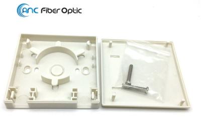 A terminação da fibra ótica de 2 portos encaixota a tomada simples da placa de parede da fibra ótica da manutenção programada milímetro FTTH do SC