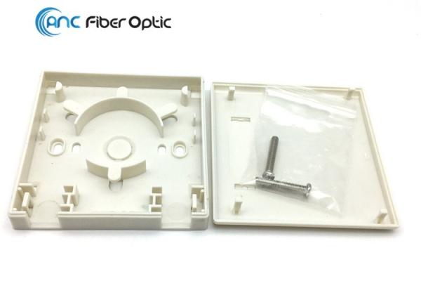 2 Port Fiber Optic Termination Boxes SC Simplex SM MM FTTH Fiber Optic Wall Plate Outlet