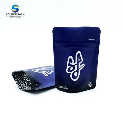Zipper Moisture Proof Weed Packaging Bags Custom Logo Gravure Printing Smell Proof Mylar