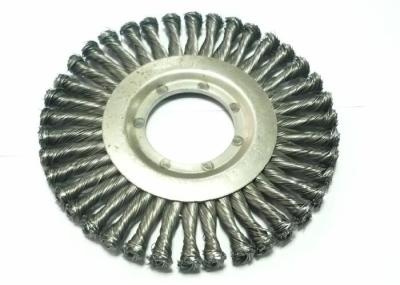 200mm OD Knotted Wire Wheel Brush With 50mm Arbor Hole Applied Cleaning Scale