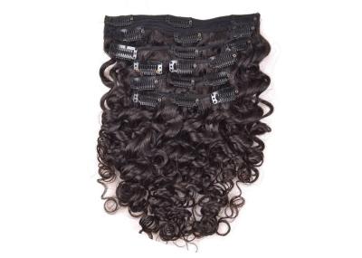 Da máquina natural do dobro da cor das extensões da senhora Grampo Natural Cabelo duradouro de trama
