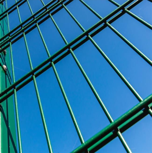 Twin Rail Double Wire Fence Panel Vertical Rod Security System