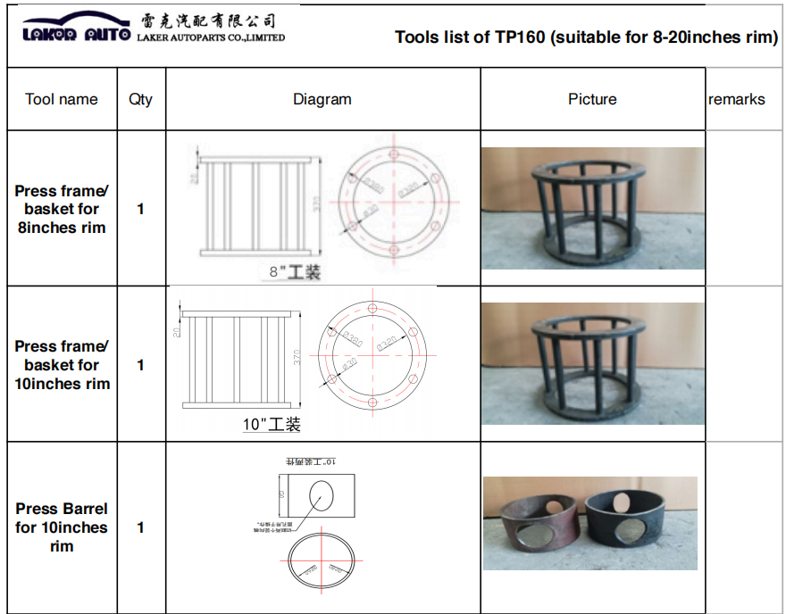 ISO Certified TP160 Industrial Forklift Solid Tire Press Machine with Steel Frame