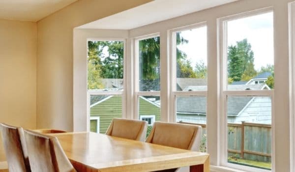 Вертикальный сползая двойник UPVC повиснул стекло Windows ясное закаленное
