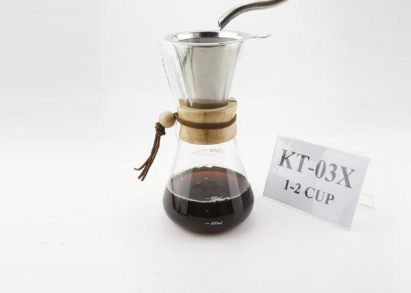 FDA Certificate Stainless Steel Coffee Dripper For 600ML Glass Pot ,  Food Grade