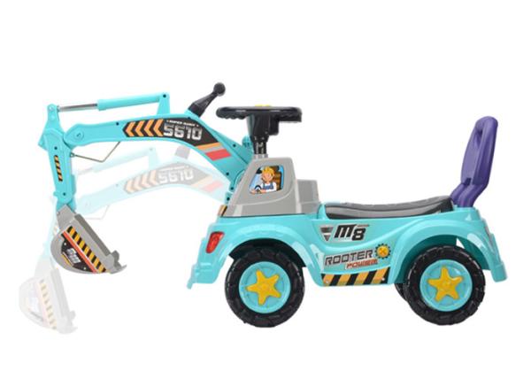 40  Push Kids Ride On Toys , Toddler Construction Sliding Car With Music