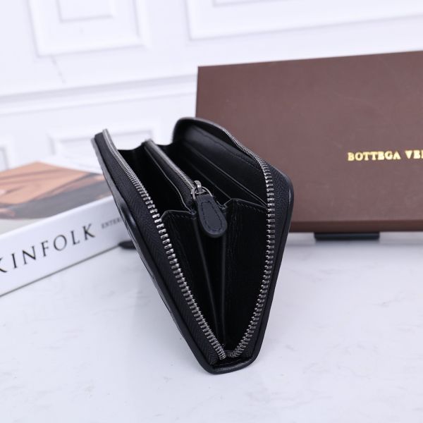 Fermeture éclair en cuir de portefeuille de la BV Mini Designer Purses Bottega Veneta Intrecciato autour