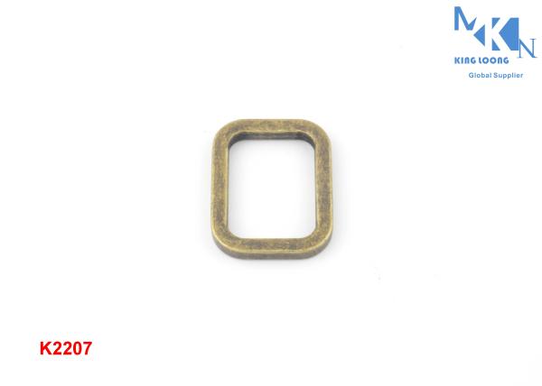 20mm Inner Size Metal Square Buckle For Handbag Strape Anti - Brass Color