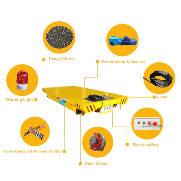 Good Price Towline Cable Power Outdoor Electric Handling Cart