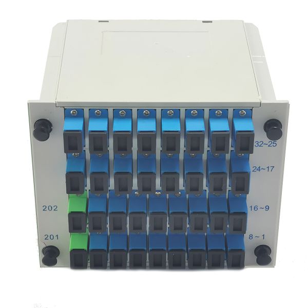 1650nm ABS Steel Tube PLC Fiber Splitter 2x32 SC UPC High Durability