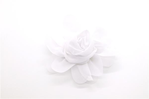 girl Chiffon flower shoe clips/Sewing Bead Handmade Flower Yarn, lace, Chiffon Grey,black,white,red,blue