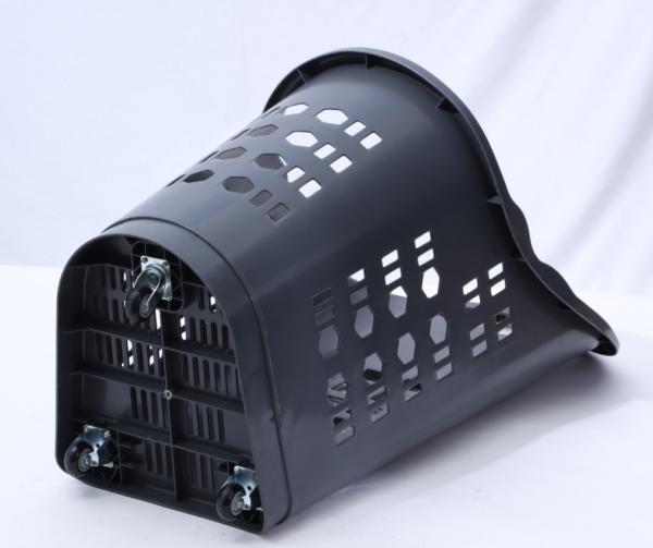 Big Gray Size Supermarket Trolley Basket Hand Pull Plastic Grocery Basket