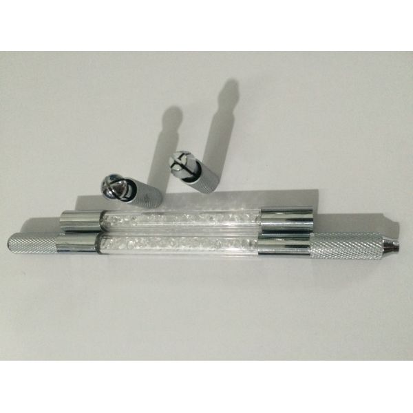Crystal Material Doubel Head Eyebrow Microblading Tattoo Pen for Permanent Makeup