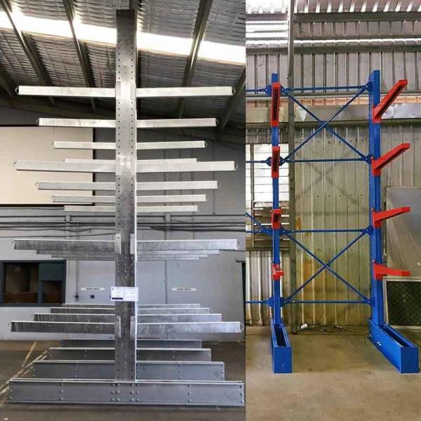3000KG Cantilever Steel Storage Racks  For Timber