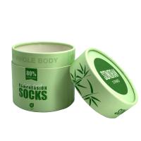 Luxury Custom Printing Kraft Paper Cylinder Cardboard Tube Socks Packaging Box Eco Paper Tube T-shirt Clothes Packaging
