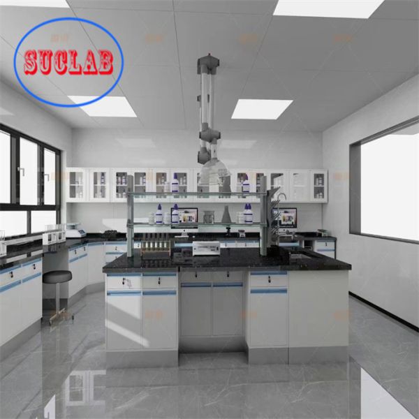 Chemistry Lab  Workbench Coated With Epoxy Powder Coating Phenolic Resin Board Countertops