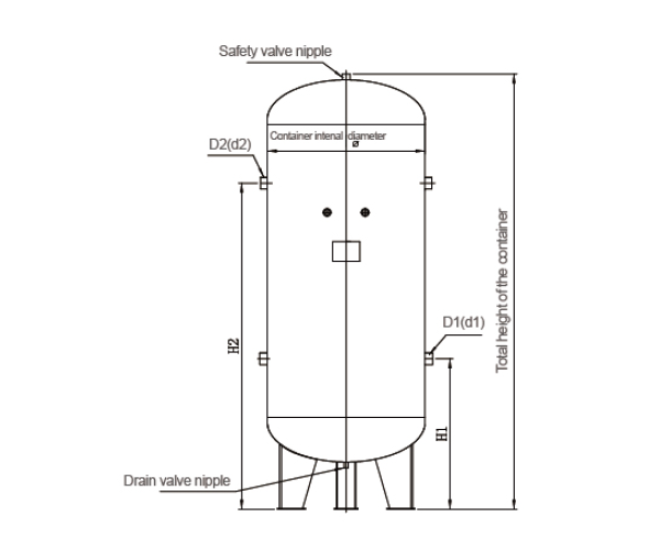 Углерод стальное 4.5Mpa обжал оборудование обработки воздуха для воздуха магазина