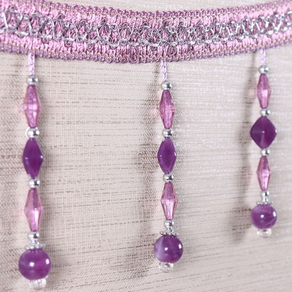 Handmade fashionable chain beads lace tassels fringes for curtain/sofa/pillow decoration