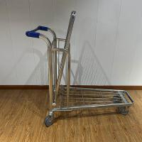 Transport Housekeeping Trolleys Tally Of Cargo Lightweight Folding Heavy Duty Warehouse Trolley With Five-inch Pu Wheels