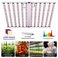 ANDY Dimmable Full Spectrum 12 Bar LED Grow Light 1200W pour une plante d'intérieur